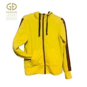 GOLDBERGH Yellow  Full Zip Hooded Cardigan Sweat Jacket- Size XL